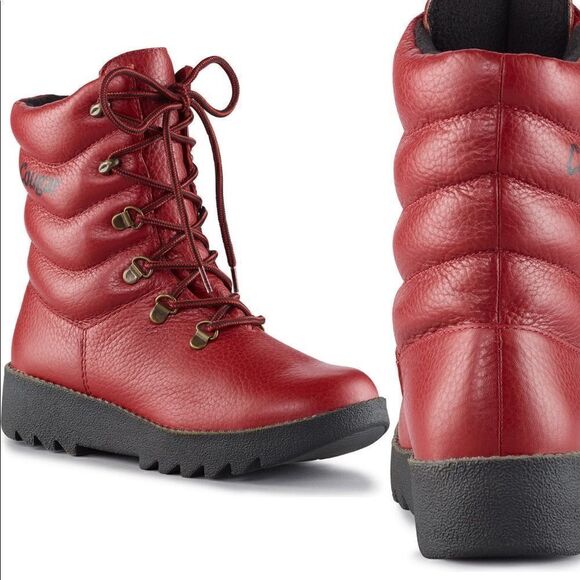 Cougar Shoes - Cougar Women’s arctic boot leather waterproof fleece lining TRP sole Sz 8 NIB